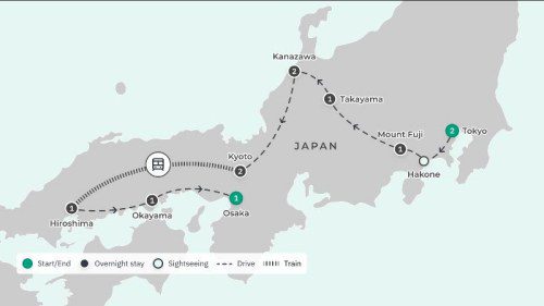 Ultimate Japan with Traditional Onsen Stay & Bullet Train Journey
