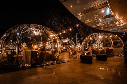 Crystalbrook Kingsley Re-imagines the Dining Dome Experience as a European Winter Wonderland
