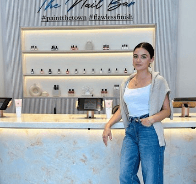 Lucy Hale’s Chic Manicure at Townhouse Beverly!