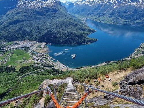 Stigull Stairway: Floating Above Norwegian Fjords!