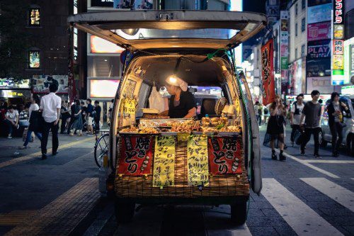 Yakitori stall, Shinjuku. Image by Shutterstock