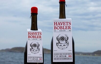 Hurtigruten Retrieves 4,500 ‘Bubbles from the Sea’ Wine Bottles