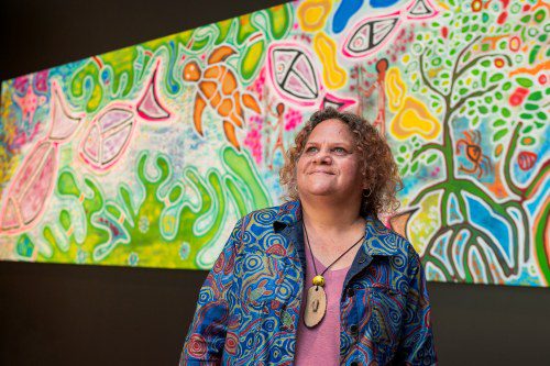 Cairns Convention Centre Unveils Elverina Johnson’s First Nations Artwork!