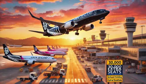 Air New Zealand Adds 30,000 Seats for School Holidays