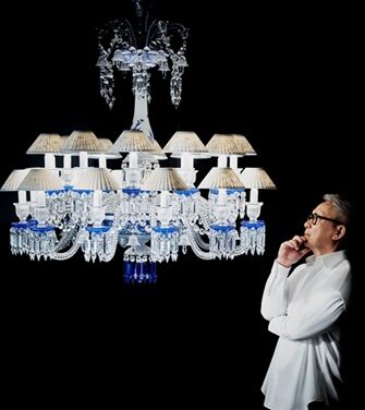 Steve Leung & Baccarat Unveil ‘Printemps Bleu’ Chandelier