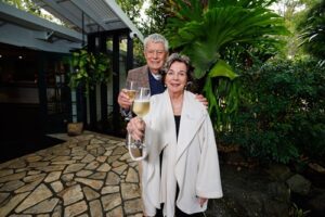 Bob and Judi Minnikin celebrtaing Tamborine Mountain Glades.