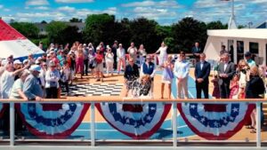 Bottle Smash: Clare Harington, American Liberty’s Godmother & Vice Commodore of the New York Yacht Club