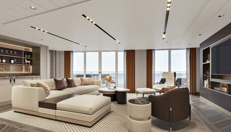 Norwegian Encore Haven Suite Lounge- rendering