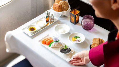 Qatar Airways Elevates Business Class with Caviar