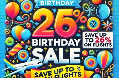 Webjet’s 26th Birthday Sale: Save Up to 26% on Flights