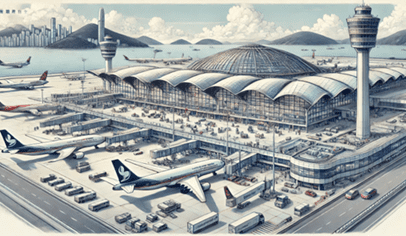 Stunning Digital Display Shines at Hong Kong Airport