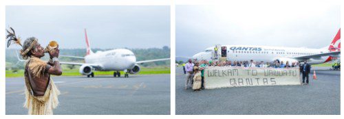 Vanuatu Welcomes First Qantas Flight to Port Vila