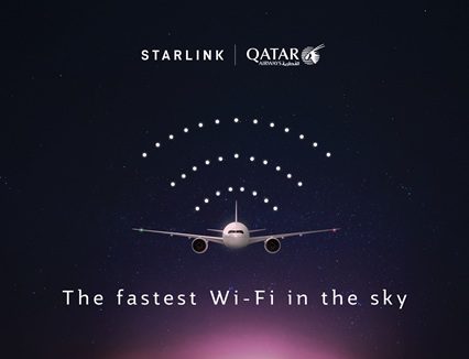 Qatar Airways Unveils World’s First 777 with Starlink Wi-Fi