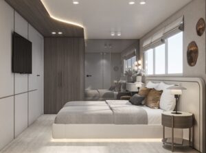 Aretis main deck cabin.