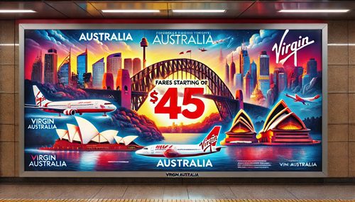 Unmissable Virgin Australia 24-Hour Sale: Over 500,000 Fares from Just $45!