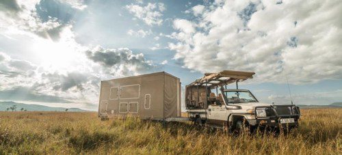 Roving Bushtops packs away into ergonomic bespoke travel containers which can be towed to the perfect spot to view the migration.