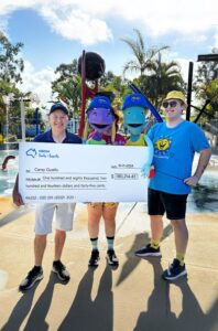 NRMA Parks and Resorts CEO Paul Davies Presents Cheque for Camp Out Fundraiser