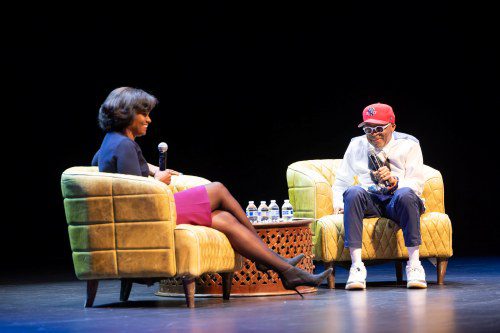 Pauline Forlenza, Director and CEO of the American Federation of Arts, with Spike Lee.