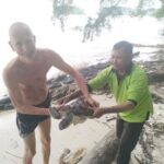 Rescued Turtle Freed from Fishermen’s Nets