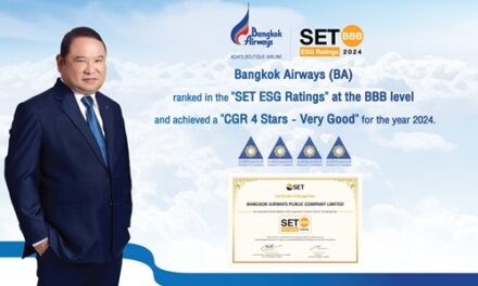 Bangkok Airways Earns Prestigious ESG and Governance Ratings for 2024