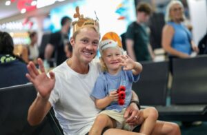 Passengers taking off from Sunshine Coast Airport to Auckland