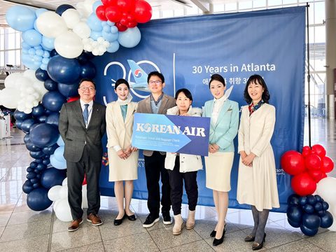 Korean Air Marks 30 Years of Service in Atlanta