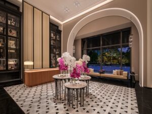 The Ritz-Carlton, Bangkok Arrival Hall Concierge area.