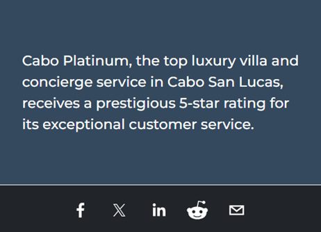 Cabo Platinum’s 5-Star Concierge Service: The Best in the Industry?