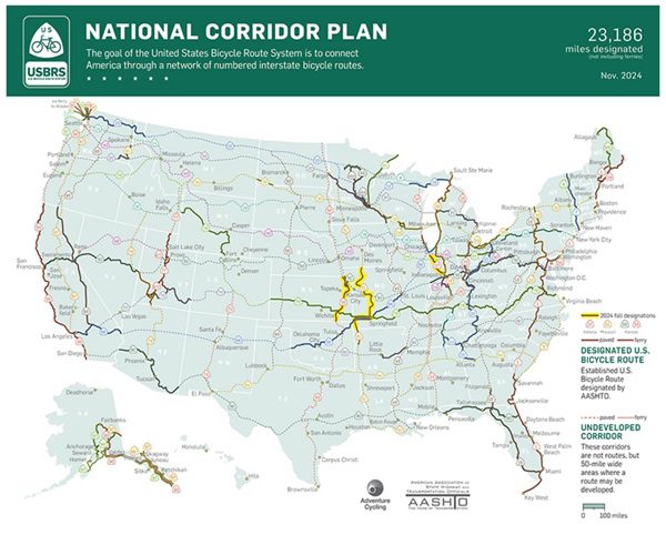 US Bicycle Route System Expands: 4 New Routes Boost Tourism & Connectivity