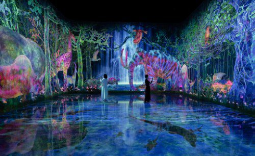 A new large-scale Athletics Forest and more artworks will open at teamLab Planets TOKYO DMM in Toyosu, Tokyo (teamLab Planets) on January 22, 2025. teamLab Planets increases its area by 1.5 times, creating an extensive new space to introduce teamLab’s educational projects. The new additions include Athletics Forest, a complex, multi-dimensional creative athletic space; Catching and Collecting Extinct Forest where visitors can capture and study extinct animals; and Future Park, a collaborative space for co-creation. Over 20 new artworks will be exhibited. In addition, new spaces have been introduced to the museum, such as the Orchid Glass House, where visitors can enjoy tea and drinks surrounded by orchids; the Living Art Store, where visitors can take home regrown orchids; and Sketch Factory, where visitors’ drawings created within the artwork space are transformed into original products to take home. The outdoor area featuring the Black Emptiness Table, where visitors can enjoy Vegan Ramen UZU Tokyo, will also undergo a major renovation. Tickets through March 2025 are now available on the official website.