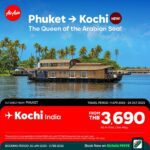 AirAsia Debuts Phuket-Kochi Flights from 3,690 THB!