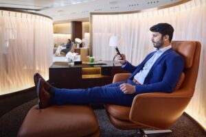 Etihad Airways First Class Lounge.