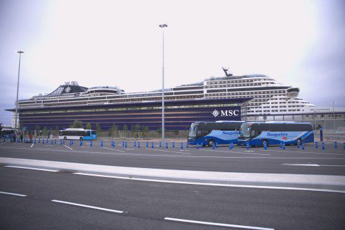 MSC Fantasia Docks at Barcelona’s New Cruise Terminal!