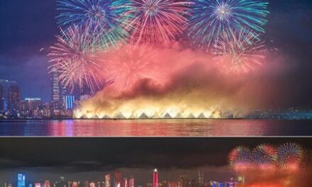 Fireworks & Drones Illuminate Haikou’s Spectacular Lantern Festival