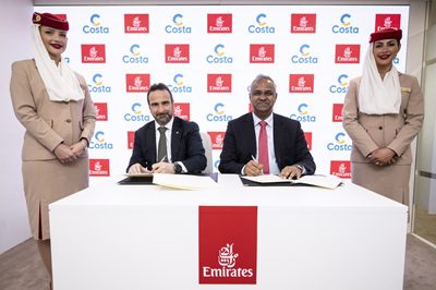 Emirates & Costa Cruises: Partnership Extended to 2027!