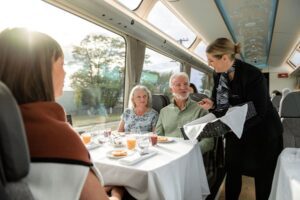 Scenic plus service breakfast is served