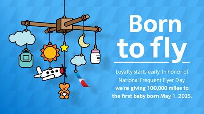 American Airlines Gifts 100K Miles to First Baby Born on May 1