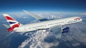 British Airways Boeing 787-9 Dreamliner in flight