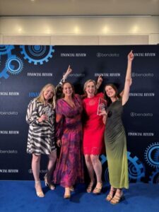 L-R - Kirrily Tibb Intrepid Travel GM People, Yvette Thompson GM Sales and Marketing ANZ, Lucy Siebert,GM Corporate Affairs and
