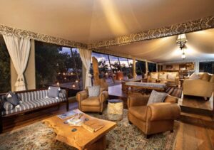 Canvas walls, leather chairs, and the hush of dusk—Tembo Plains proves that true luxury whispers, it doesn’t shout, even in the heart of the wild.