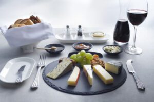 Emirates' First Class cheeseboard with new enhancements