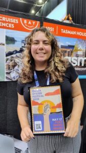 Olivia Geddes of Tio Ohiwa Oysters Harbour Cruises and Oyster Experiences