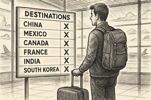 Global Sentiment Turns Cold: Travellers Avoid China, France