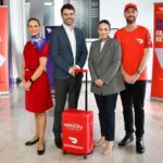 Virgin Australia Cabin Crew, Nick Rohrlach, CEO Velocity Frequent Flyer, Katy Rogers, Director of Partnerships and Sales, DoorDash, Dasher