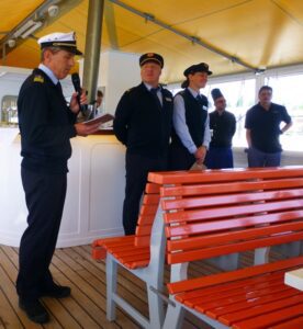 Morning introductions on the Legends Of Lake Lucerne cruise