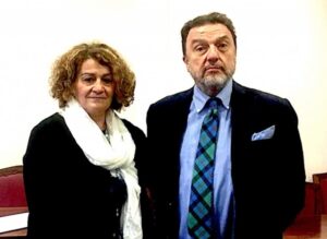 Ms Cinzia Chiaramonti and president Pier Carlo Testa