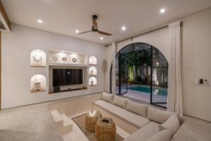 Villa Unna - Sunken sala by the pool