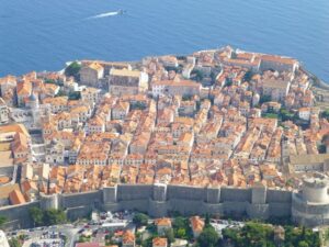 A part of Dubrovnikas seen from Panorama Restaurant