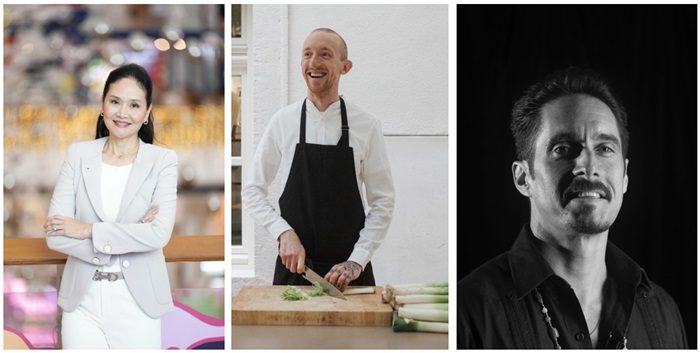 Natalie Phaholyothin, CEO WWF Thailand (pictured left), will be joined by other key contributors including Vojtech Vegh, Zero Waste Culinary Advisor to Winnow (centre), and Eric Ricaurte of CEO of Greenview (right)