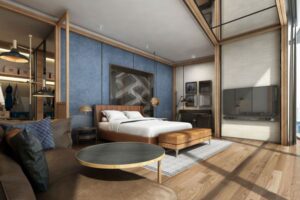 Rendering of Thompson Shanghai Expo - Suite Bedroom